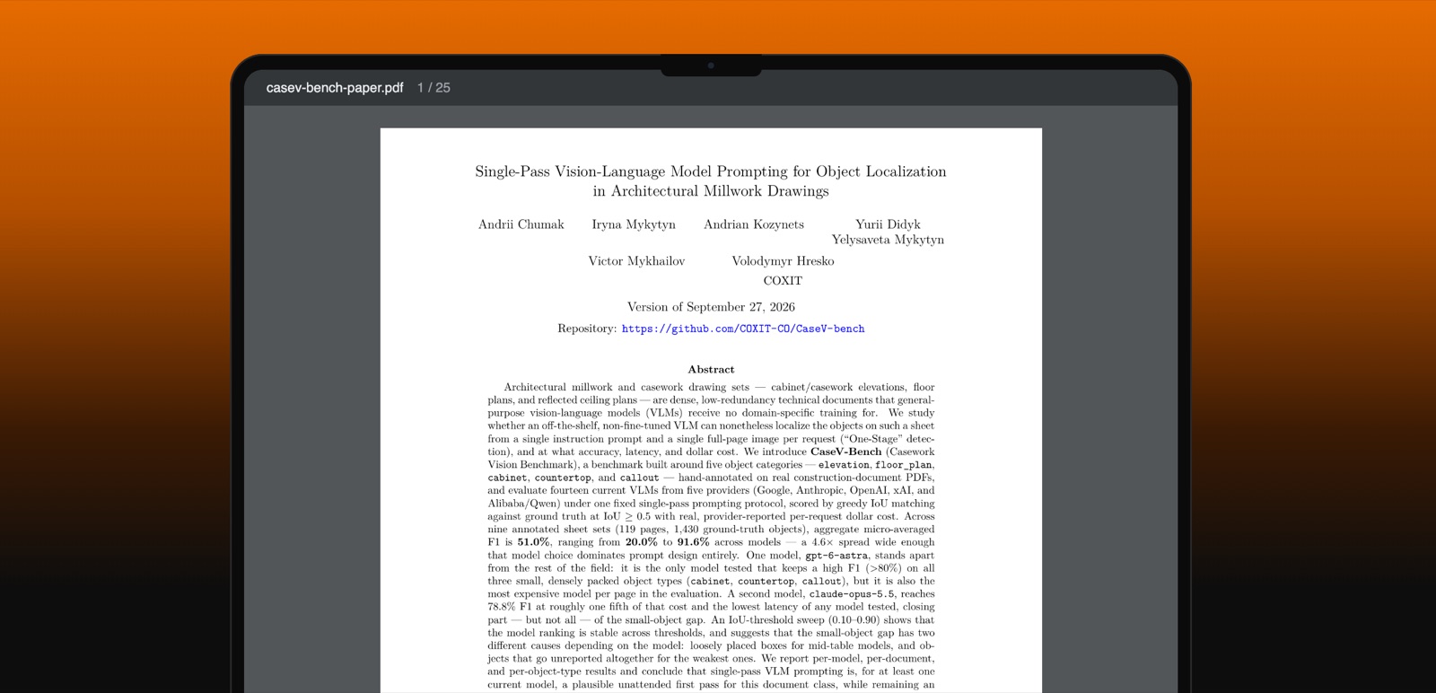 The CaseVBench paper
