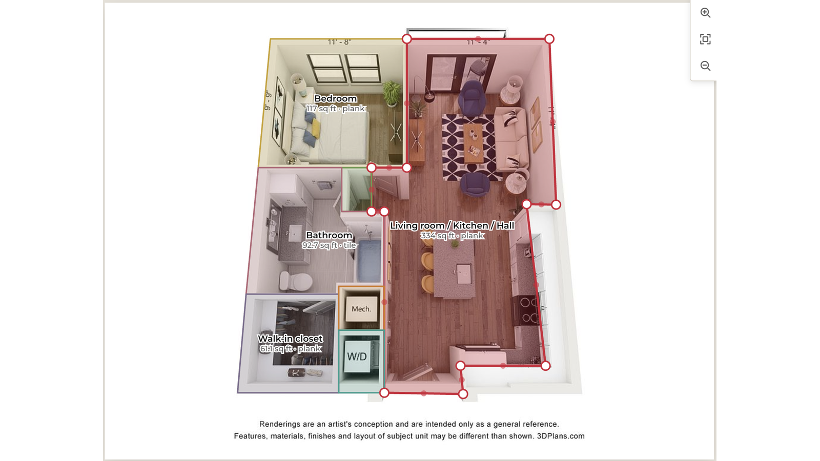 Floor plan measurement tool, step 03: Fix what the model got wrong
