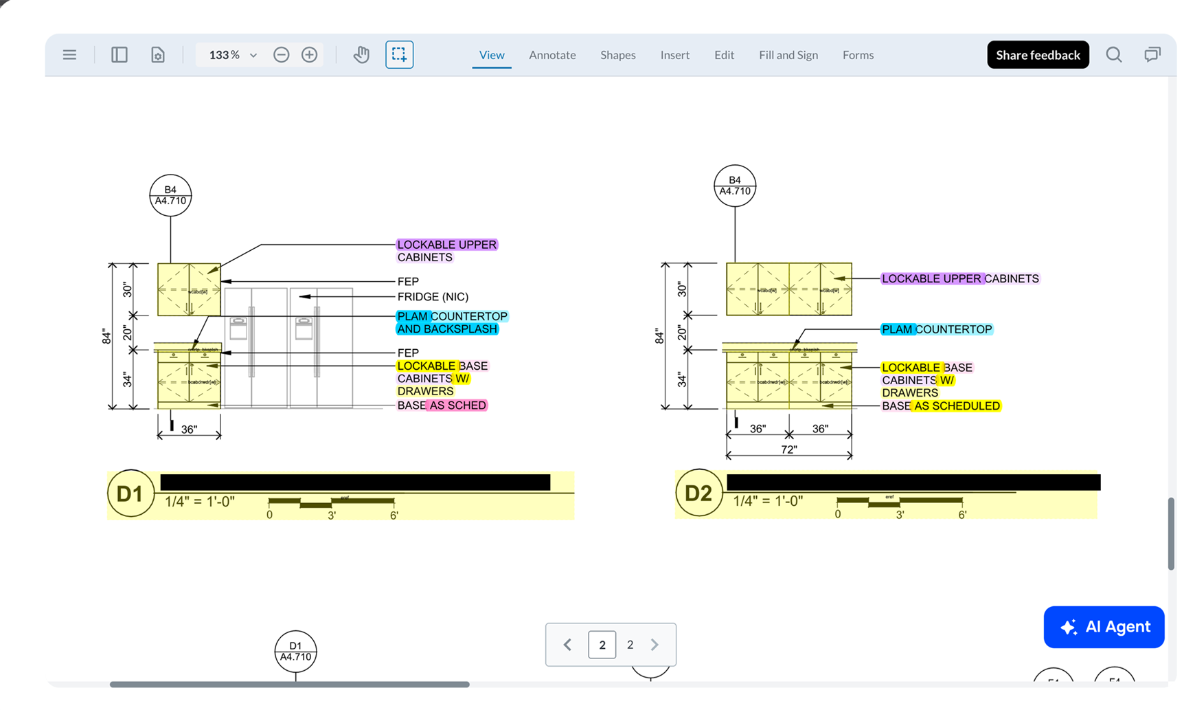 Archiscan, step 03: Review the pre-annotated drawings